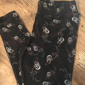 Lularoe TC rooster leggings